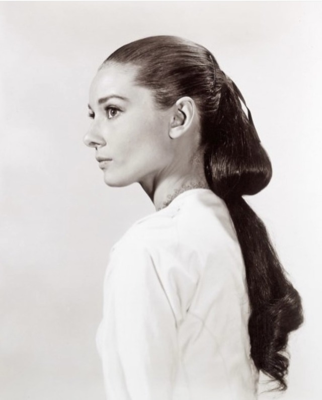 Audrey Hepburn in hair and wardrobe tests for “The Unforgiven” (1960).