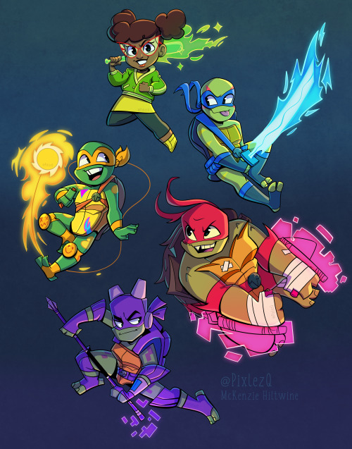 pixlezq:  ROTTMNT  Stickers!! I had the time of my life doing these. So if you like them , cosider grabbing them from my redbubble!HERE