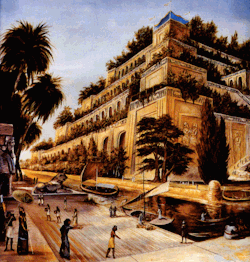 ancient-mesopotamia:  Hanging Gardens of Babylon art. 