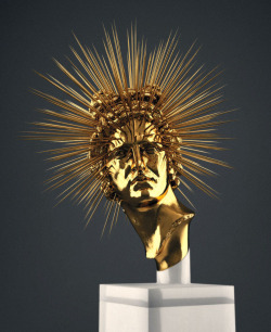 trillista:  Apollo Ray, all gold and marble, 2013 | Sculpture by Hedi Xandt  WWW.TRILLISTA.TUMBLR.COM