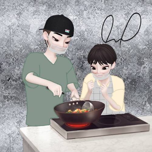 Zepeto versionJaehyun and Taeyong Cooking in NCT lifeEdited on Ibis Paint XSpeed edit video is on my
