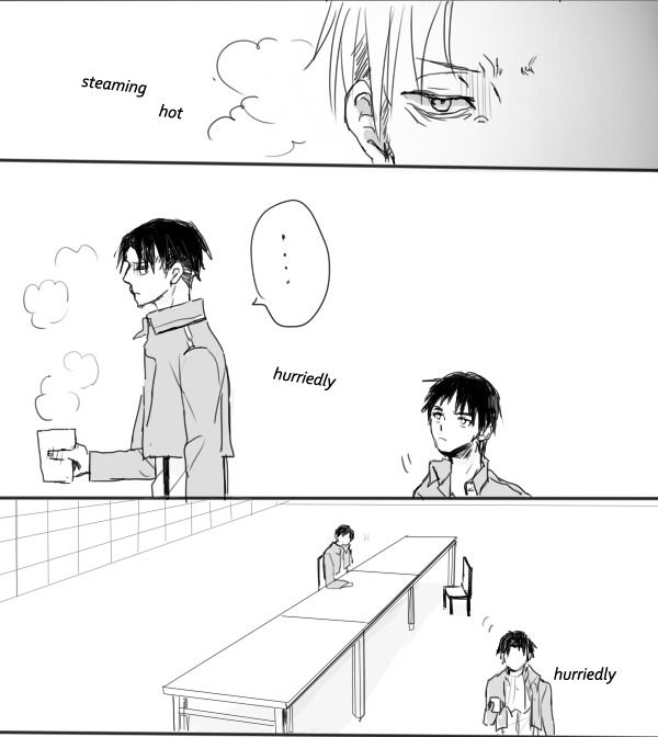 cecil-lulu:  moral of the story: corporal who can’t help but be caring to Eren