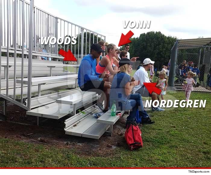 tmz:  Tiger Woods, his current girlfriend, Lindsey Vonn, and his ex-wife, Elin Nordegren,