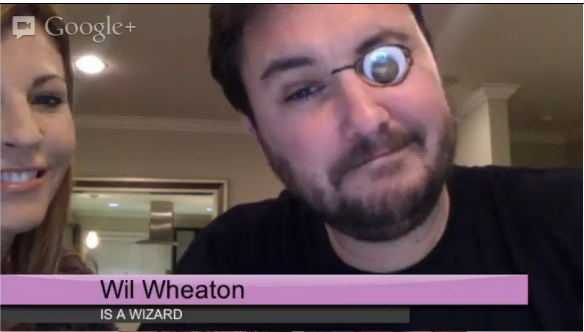 Fancy Wil is fancy.My Tumblr is becoming a Wil Wheaton blog. Cool cool cool.