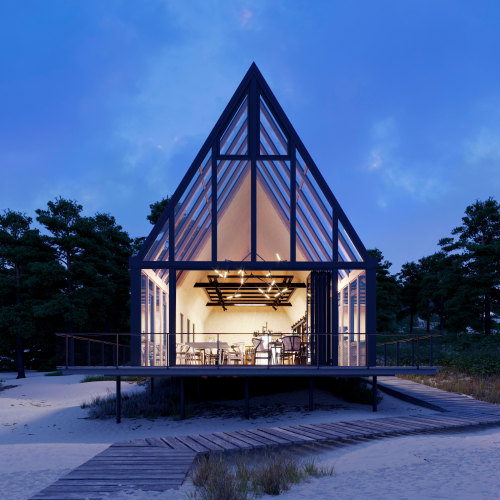  Beach Cabin on the Baltic Sea, Poland,Peter Kuczia Architect, Image Credits:  Alek Pluta / nomadd-s