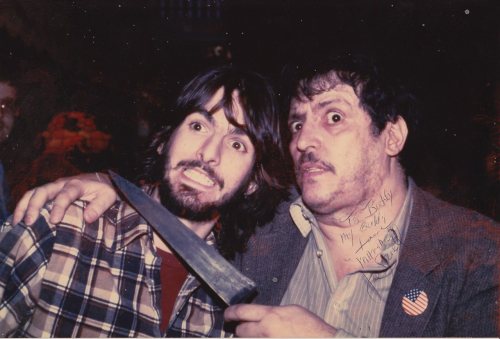 evanhusney: The “MANIAC” Joe Spinell with COMBAT SHOCK director Buddy Giovinazzo. 