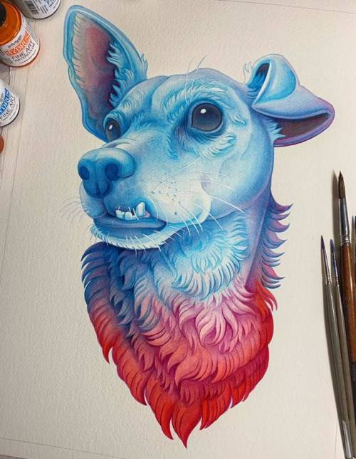 Titan the Chihuahua is done! I’m currently available for pet portrait commissions, or any other cust