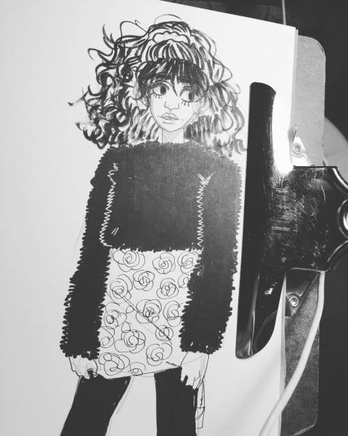 misandryad:Blep #myart #art #sharpie #pen #marker #fashion #sketches #ocs
