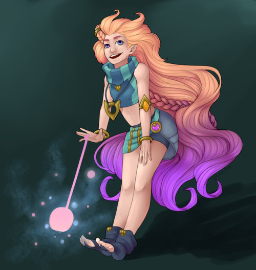 New League Champion Zoe! The Aspect of Twilight!This was so fun to draw!!