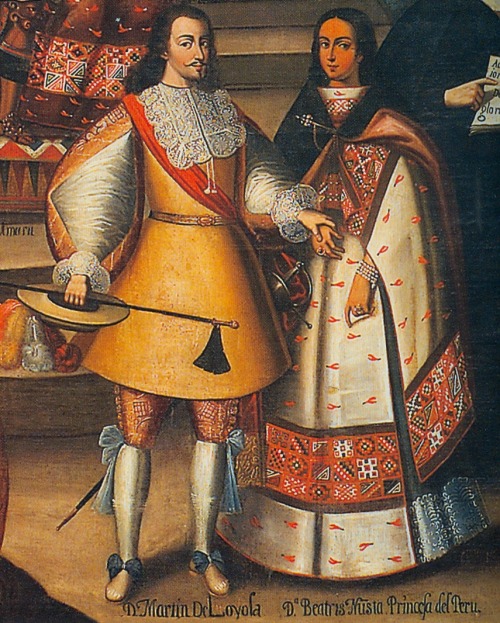 Marriage of Martin de Loyola to Princess Dona Beatriz and Don Juan Borja to Princess Lorenza,Cuzco s