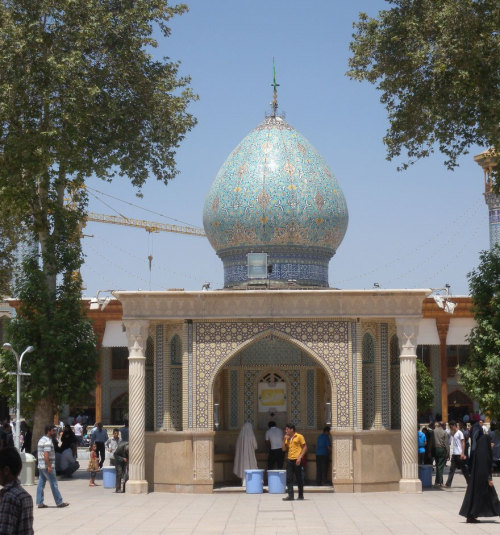 culturenlifestyle: Stunning Mosque Decorated In Millions Of Mirror and Glass Shards Which Reflect Li