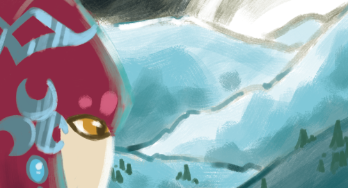 A preview for my sketch page for the @miphazine ! If you love Mipha, you should really check it out 