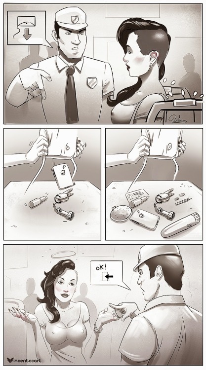 sheilastretch:  I liked this comic *waaaay* too much :oSource: The Secret Pocket by   VincentCC Reposted here for easier sharing over on /r/HoleWreckers :)   Amazing comic. I would actually love for a girl to do this. 