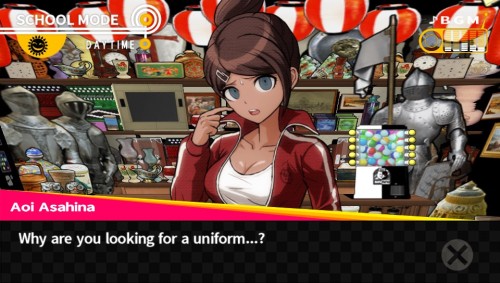 “You think there’s any uniforms here?”“Why are you looking for a uniform…? Don’t tell me you’re into