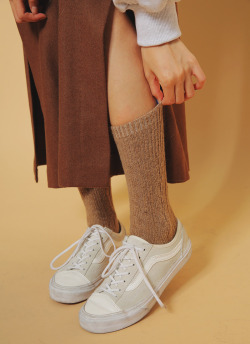 nyn-ja:  patterned knit socks, stylenanda 