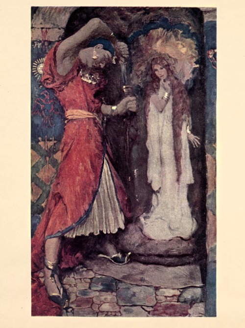 The Soul of Melicent by James Branch CabellIllustrated in colour by Howard Pyle.New YorkFrederick A.