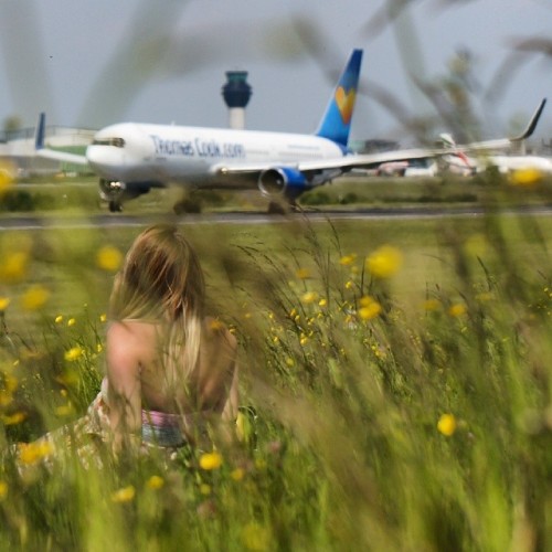 Porn Girl spying on an aircraft photos