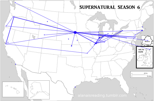 alanaisreading:  I’ve been promising updated maps for months, and here they are.  You can see my other maps at this page,   Please see the following posts for more details about each map. Season 1 with episode details or without episode details