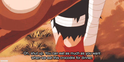shiroyoh-deactivated20160106:   Rule number four:You have a problem with Luffy? He is mad at you?Mea