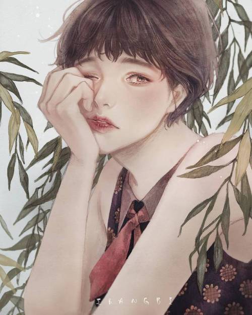 Irangbi aka 이랑 (Korean, b. 1994, South Korea) - Aden  Drawings: Pencil, +Digital