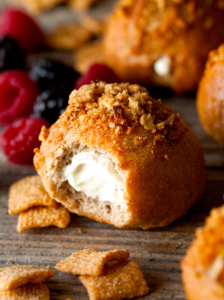 nom-food:Cinnamon toast crunch bagel bites  YES