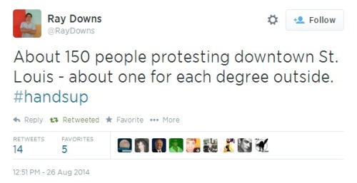 colourmebaadd:  iwriteaboutfeminism:  Tuesday afternoon, Ferguson protesters march in downtown St. Louis, from City Hall to the US Courthouse.   This is super important 