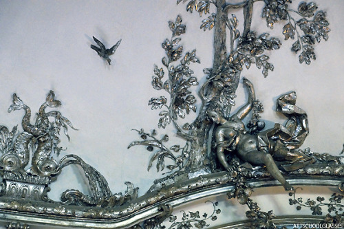 artschoolglasses: Up around the ceiling of the Hall of Mirrors Amalienburg, Munich