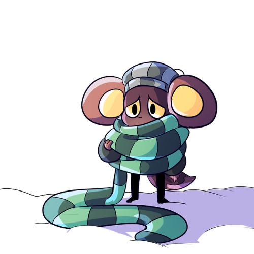 calmchapsart:The Scarf Mouse is my favourite NPC I drew this because of @thefloatingstone event