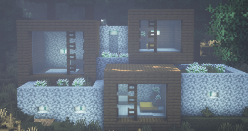 A modern house in the hills~First attempt at trying to build something modern, I think it looks pret