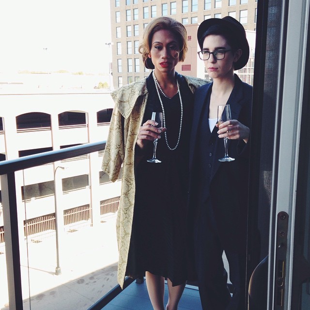 mothoddities:  A shot of the beautiful couple from today’s shoot! #1950s #50s #genderbender