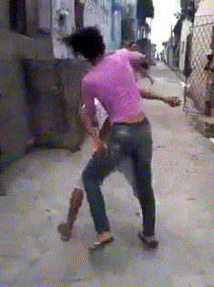 lovetastesbetterwithakiss:  coutois:  toysforthots:  brazilshit:  The gay guy just kicked the straight man ass up!  THE WALK AWAY  **bawls**   THE HAIR