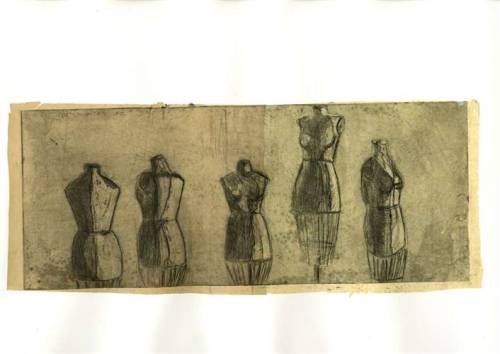 “Mannequins” Hardground Etching My successful submission into the Scholastic Art Awards 