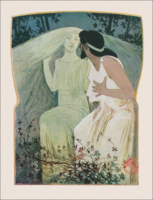 Manuel Orazi, Illustrations for Les vierges de Syracuse, by Jean Bertheroy, Paris, 1902