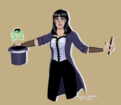 Happy Frog Kyle Friday!! :)Zatanna was expecting a rabbit or a dove. Alternatively titled: where Kyl