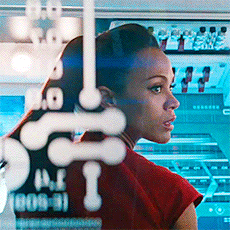 bragi-johnson:dbaglynch:star trek into darkness {women of the enterprise}WHY DON’T WE GET TO KNOW TH