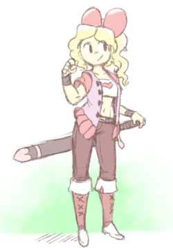 angstrom-nsfw:  oh i also drew Gloria in a vest