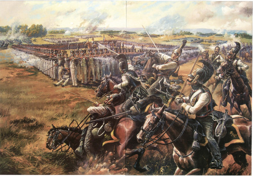 cuirassier:lurvyx:cuirassier:lurvyx:cuirassier:Russian cuirassiers attacking the French 46th infantr