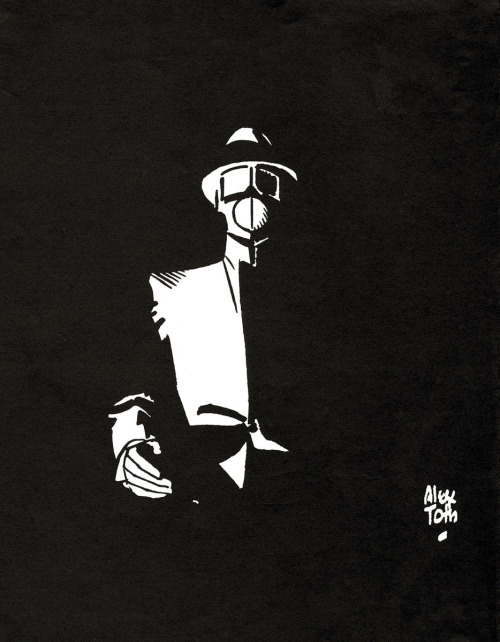 thebristolboard:The Golden Age Sandman by Alex Toth, from an unknown issue of Rocket’s Blast Comicol