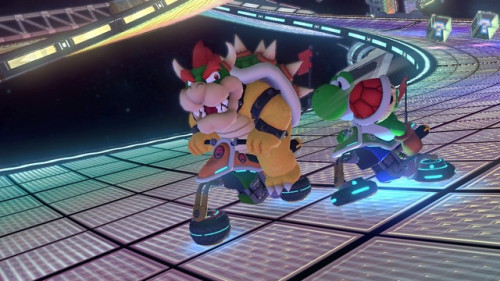 A second batch of Yoshi and Bowser pics from Mario Kart 8 Deluxe. (Yes we already know that these tw