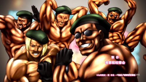 rule181:  The gay, buff guys from the first episode of Shomin Sample.If FUNimation puts this show on YouTube, I am going to make so many gifs. *sigh* Well, I am going to have to watch this entire show now just because of these guys. The show actually