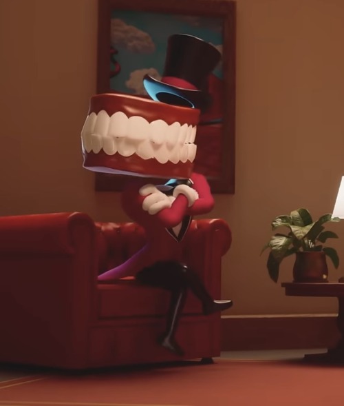 He Canonically Shuts His Teeth When Hes Mad All The Little Drawings Of Him Doing That Were Right