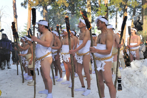 胡四王蘇民祭 - 胡四王神社, 矢沢, 花巻, 岩手Koshiō Sominsai Festival - Koshiō Shrine, Yasawa, Hanamaki, Iwate