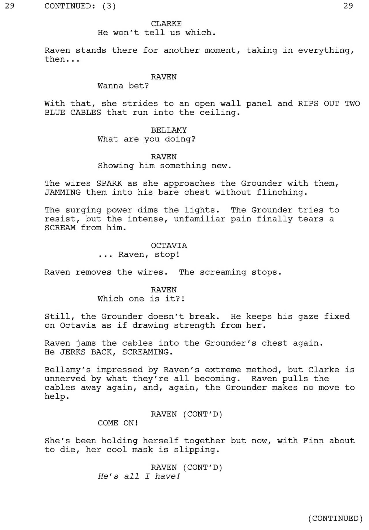 To end the night, here’s one last scene from “Contents Under Pressure” by