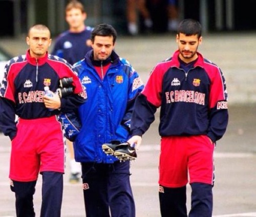 Porn Pics antiquefootball:  Luis Enrique, Jose Mourinho