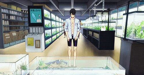 tehrisa:  In which we confirm that Haru really DOES strip for anything with water. 