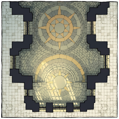 I&rsquo;d like to introduce my new Celestial Temple battle map, an opulent hall that can stand t