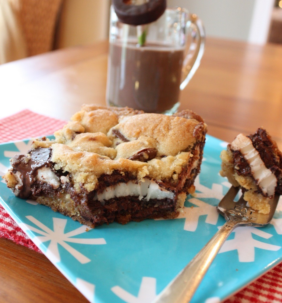 oohhhbaby:  peppermint patty chocolate chip bars