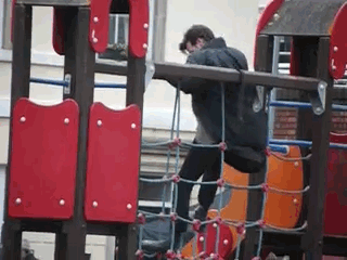 lumos5001:neverstiel:Matt Smith playing on a playground during Doctor Who filming.actual proof that 