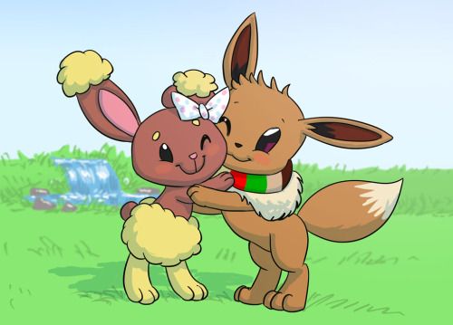 carniscorner:    Commission.———-Want a commission yourself? Check out the commission info!———More info on the characters, for those interested.   Aww~! :3