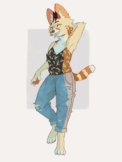 servalex: servalex: coolin’ PS: this is actually a redraw of old lex! new cat same clothes 